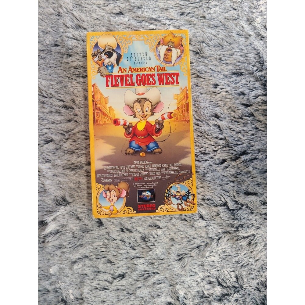 An American Tail - Fievel Goes West VHS 1991 Steven Spielberg  Vintage
